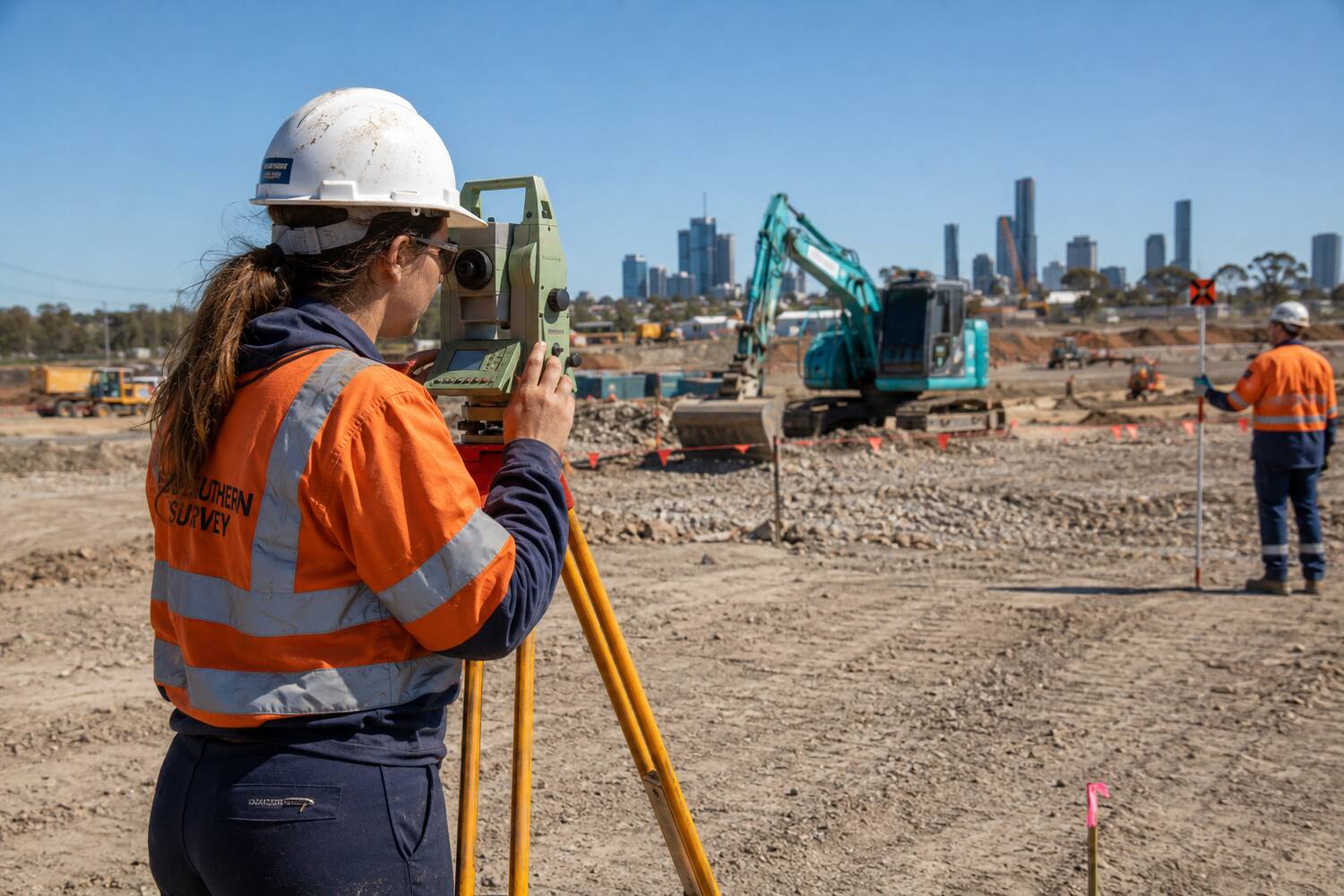 Survey Assistant at work in Australia