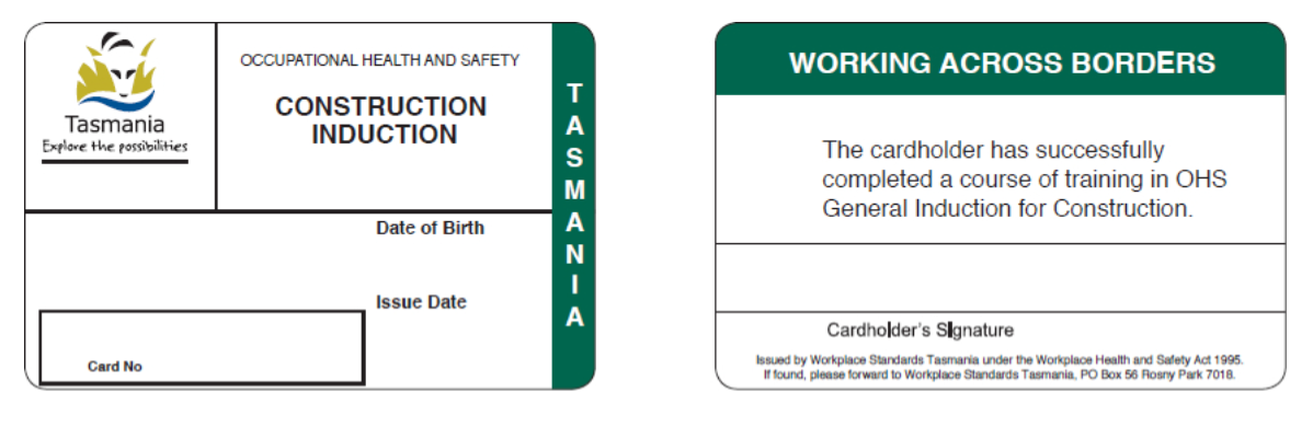 Obtaining a Tasmania White Card