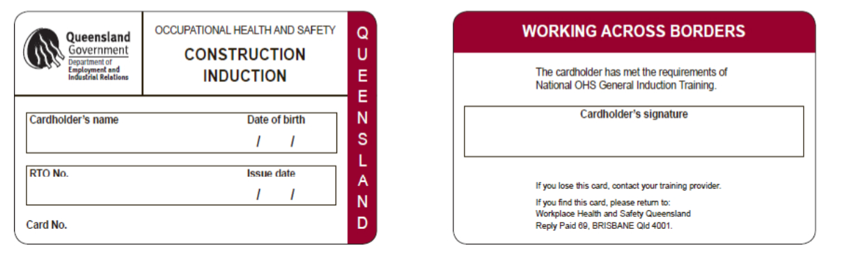 Obtaining a Queensland White Card