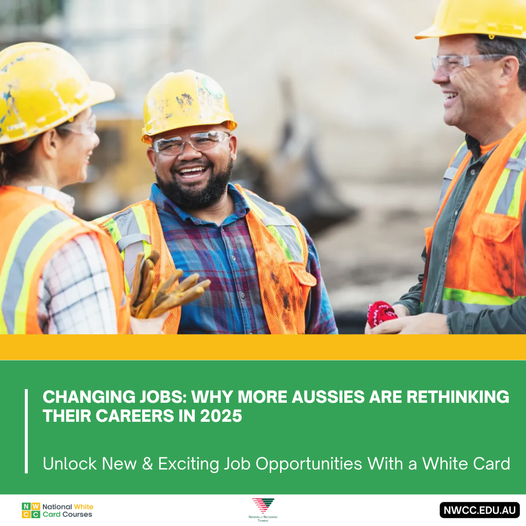 Construction workers chatting and smiling during a break on site