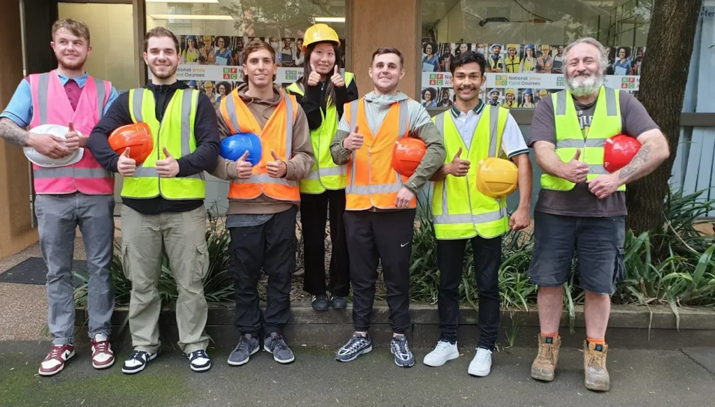 After completing a white card course