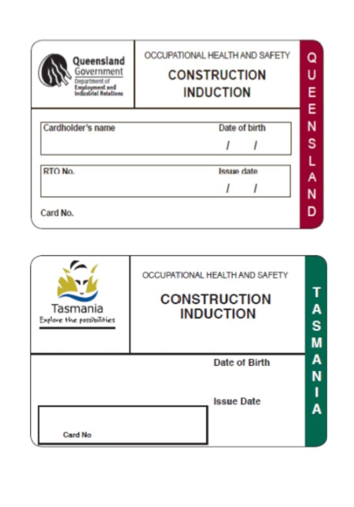 White card Australia design front