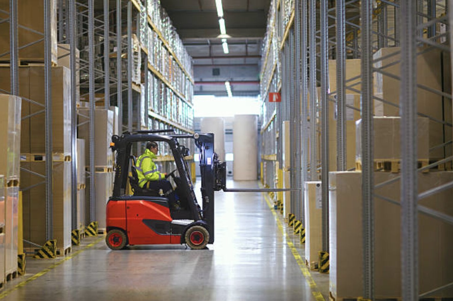 forklift operator at work in Australia