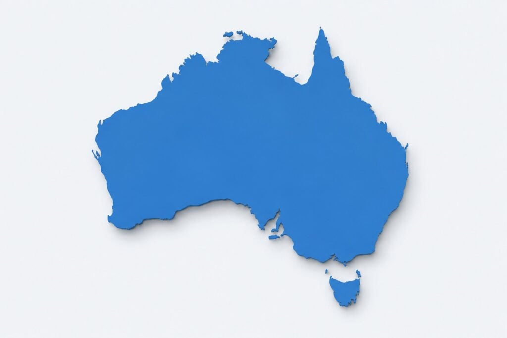 Map of Australia, including Tasmania, illustrating Australia-wide White Card recognition.